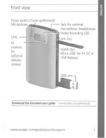 Предварительный просмотр 2 страницы Kodak PlayTouch User Manual