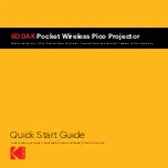 Kodak Pocket Pico Projector Quick Start Manual предпросмотр