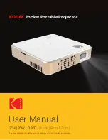 Kodak Pocket Portable Projector User Manual предпросмотр