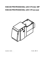 Kodak PROFESSIONAL LED II 20P Operator'S Manual preview