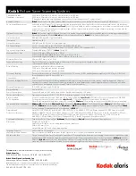 Preview for 4 page of Kodak PS50 Series Specifications