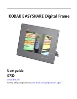 Предварительный просмотр 1 страницы Kodak S730 - EASYSHARE Digital Frame User Manual