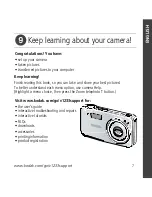 Предварительный просмотр 7 страницы Kodak V1233 - Easyshare 12.1MP Digital Camera Getting Started Manual