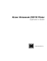 Preview for 3 page of Kodak VERSAMARK DP5120 Operator'S Manual