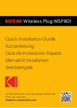 Preview for 1 page of Kodak WSP801 Quick Installation Manual