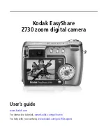 Предварительный просмотр 1 страницы Kodak Z730 - EASYSHARE Digital Camera User Manual