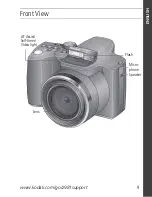 Предварительный просмотр 9 страницы Kodak Z981 - Easyshare Digital Camera User Manual