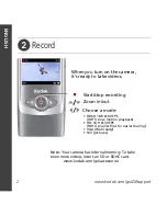 Предварительный просмотр 3 страницы Kodak ZI6 - Pocket Video Camera Camcorder User Manual