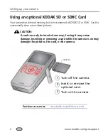 Preview for 8 page of Kodak ZxD Extended User Manual