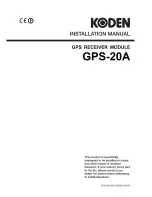 Preview for 1 page of Koden GPS-20A Installation Manual