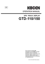 Koden GTD-110 Operation Manual предпросмотр