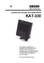 Koden KAT-330 Operation Manual preview