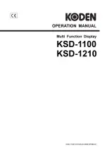 Preview for 1 page of Koden KDS-1100 Operation Manual