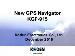 Koden KGP-915 Manual предпросмотр