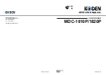 Koden MDC-1810P Operation Manual preview