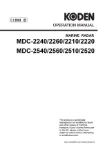 Koden MDC-2240 Operation Manual preview