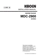 Koden MDC-2900 Installation Manual preview