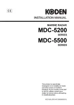 Koden MDC-5204 Installation Manual preview