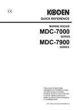 Koden MDC-7000 Series Quick Reference preview