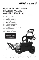 Preview for 1 page of Kodiak KCH2150BE1 Owner'S Manual