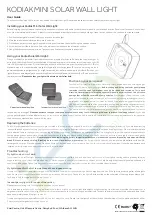 Kodiak MINI SOLAR Instruction предпросмотр