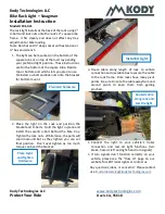 Preview for 2 page of Kody Technologies Swagman Installation Instructions