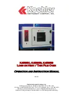 Koehler K45850 Operation And Instruction Manual preview