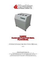 Koehler K463XX Operation And Instruction Manual preview