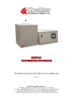 Предварительный просмотр 1 страницы Koehler K47001 Operation And Instruction Manual