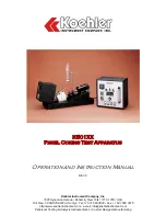 Предварительный просмотр 1 страницы Koehler K501 Series Operation And Instruction Manual