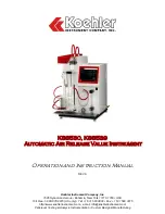 Koehler K88530 Operation And Instruction Manual preview