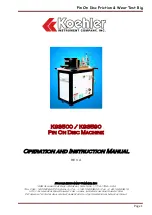 Koehler K93500 Operation And Instruction Manual предпросмотр