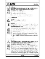 Предварительный просмотр 16 страницы Koeppl Luchs HYDRO LHR-2 Operating Manual