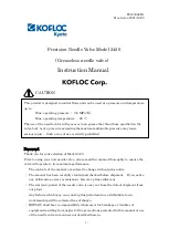 Kofloc 2420 Instruction Manual preview