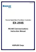 Preview for 1 page of Kofloc EX-250S Instruction Manual