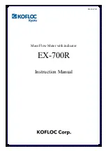 Предварительный просмотр 1 страницы Kofloc EX-700R Instruction Manual