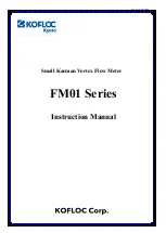 Preview for 1 page of Kofloc FM01 Series Instruction Manual