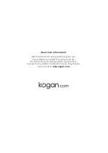 Preview for 20 page of Kogan 3-IN-1 User Manual