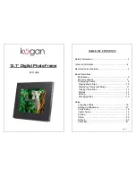 Kogan DPF12MB Manual preview