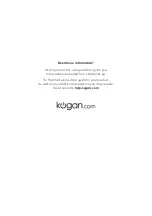 Предварительный просмотр 16 страницы Kogan F700 User Manual