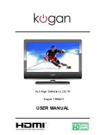 Kogan HDMI 1080p22 User Manual предпросмотр