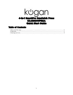 Kogan KA4SNDWPRSA Quick Start Manual preview