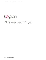 Kogan KA7VENTDRYA Instruction And Installation Manual preview