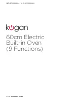 Предварительный просмотр 1 страницы Kogan KA9FUNOVENA Instruction And Installation Manual