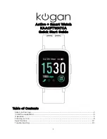 Preview for 1 page of Kogan KAACFTWATCA Quick Start Manual