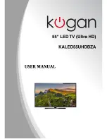 Preview for 1 page of Kogan KALED55UHDBZA User Manual