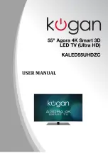 Preview for 1 page of Kogan KALED55UHDZC User Manual