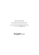 Предварительный просмотр 16 страницы Kogan KAMOPSTW03J User Manual