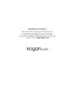 Preview for 8 page of Kogan KAMTRTGRNSA User Manual