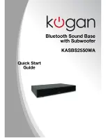 Предварительный просмотр 1 страницы Kogan KASBS2550WA Quick Start Manual